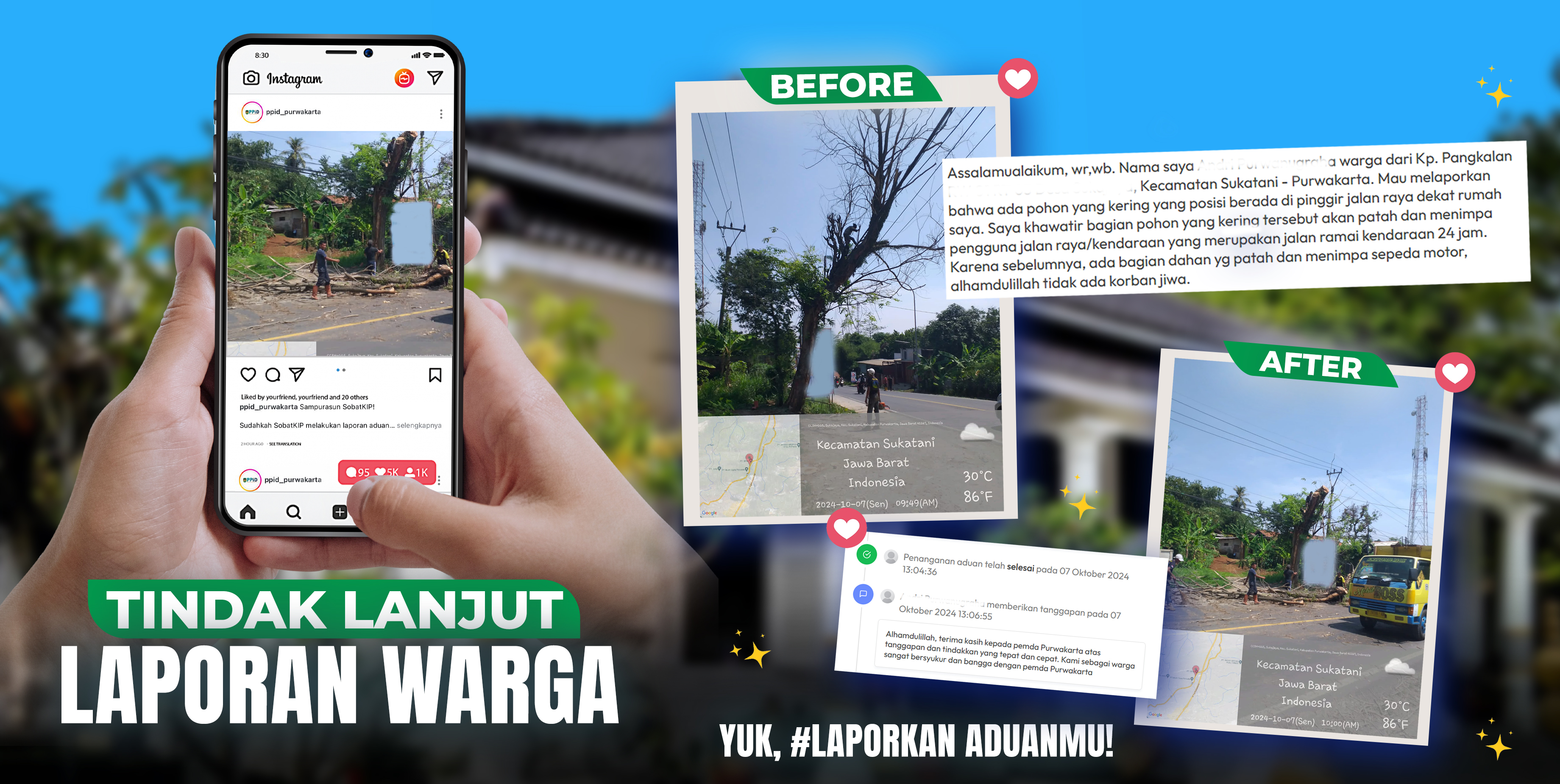 Tindak Lanjut Laporan Warga