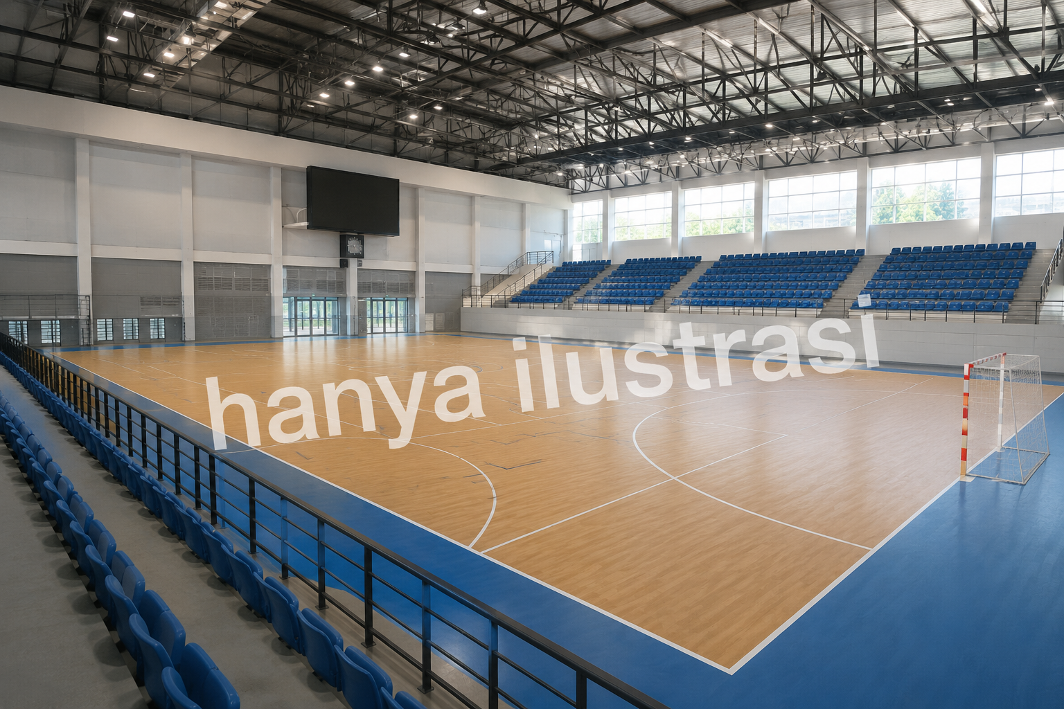 Lapangan Futsal/Bola Basket Indoor:
